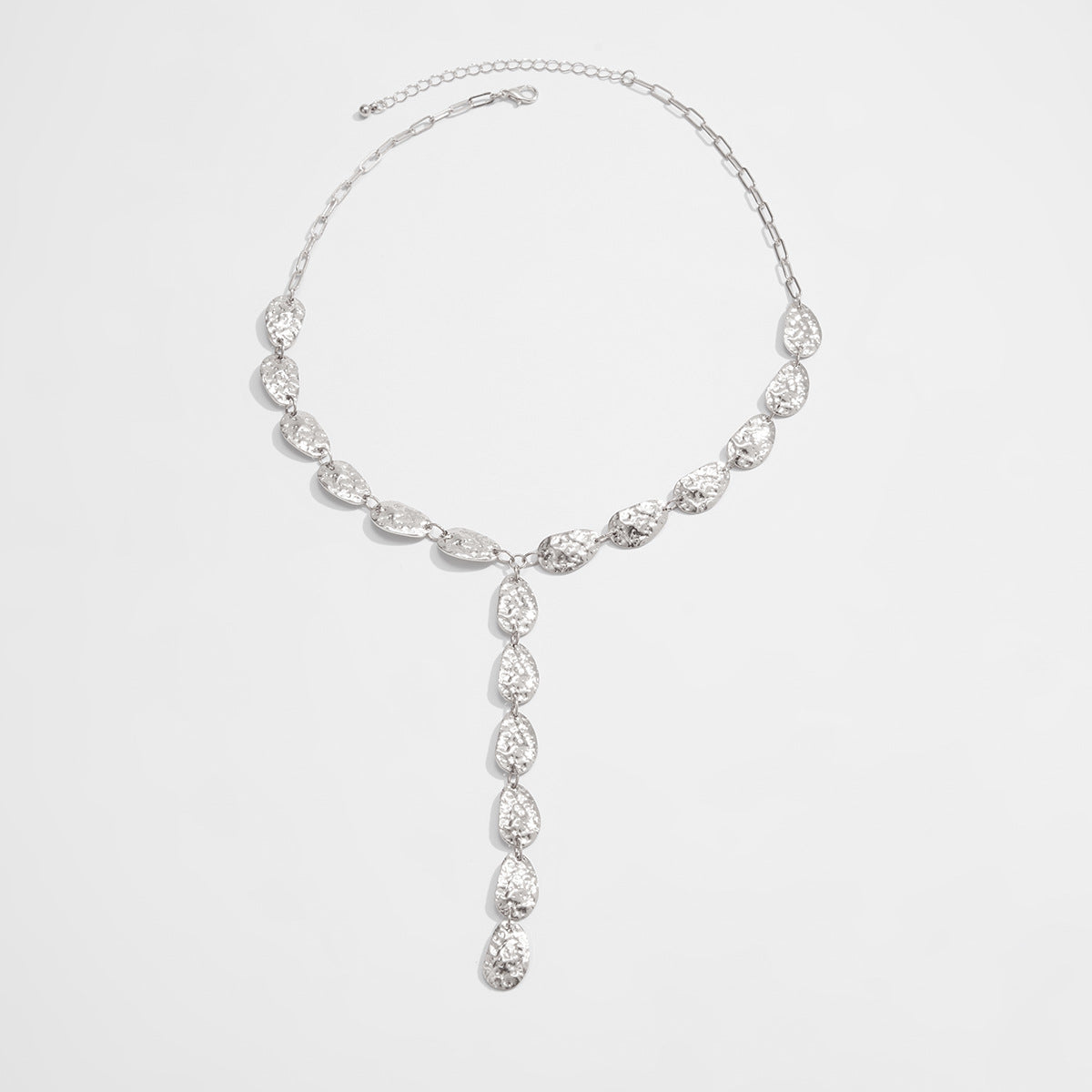 Sarah Layered Tassel Necklace - Silver [1MDU6B1G]