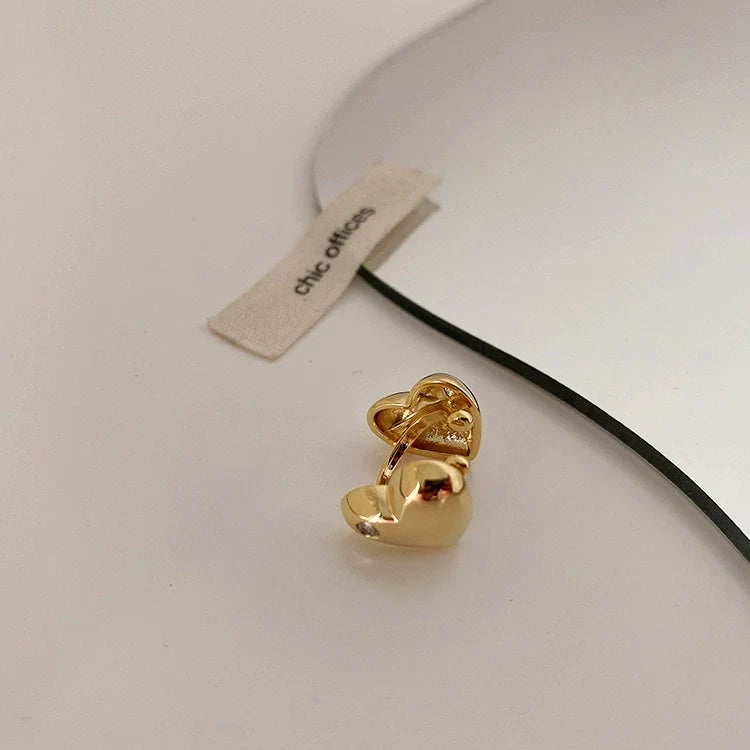 Lucca Star Heart Ear Cuff - Gold