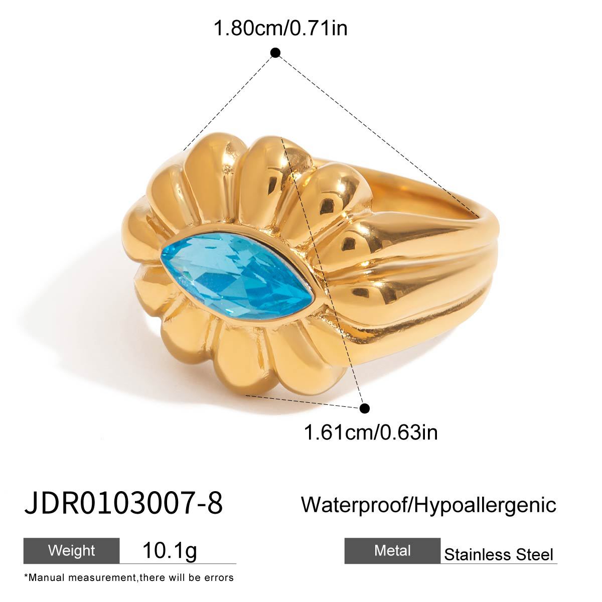 Chantelle Floral Sparkle Set - Ring Size 8 [XGW7SCY4]