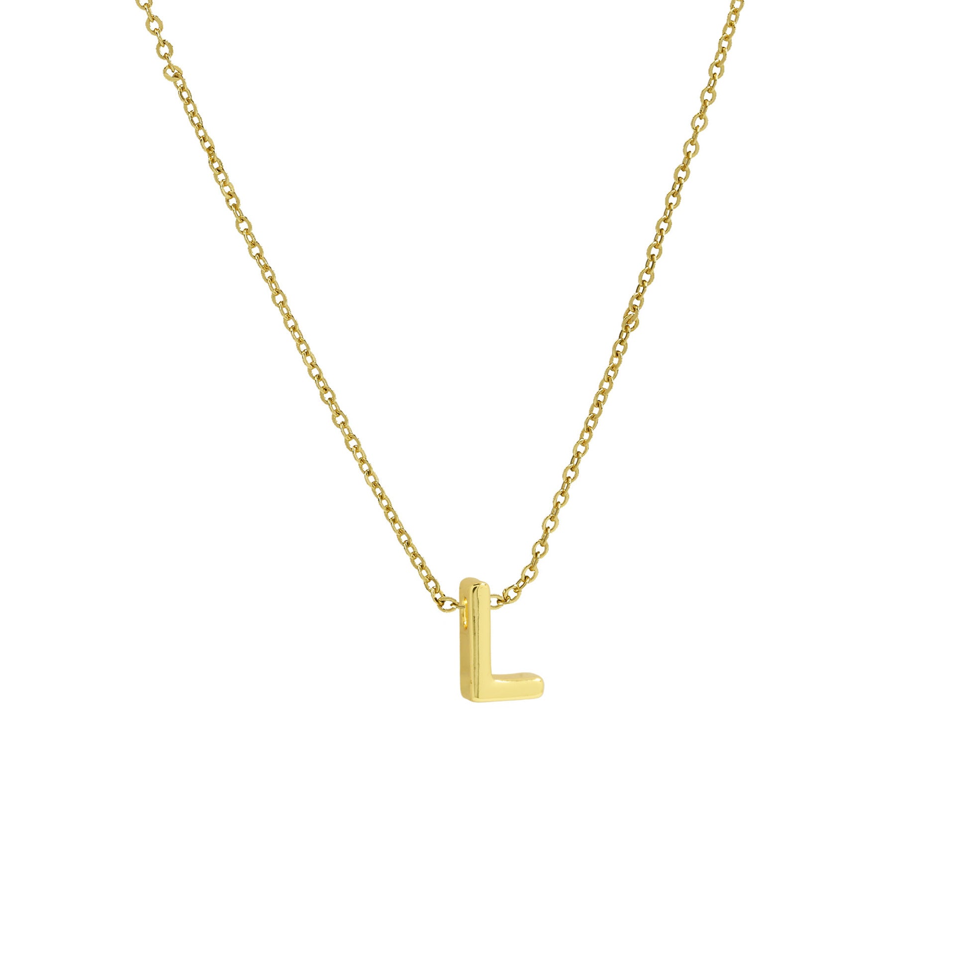 Agnes Initial Pendant Necklace - L [YVAW87CW]