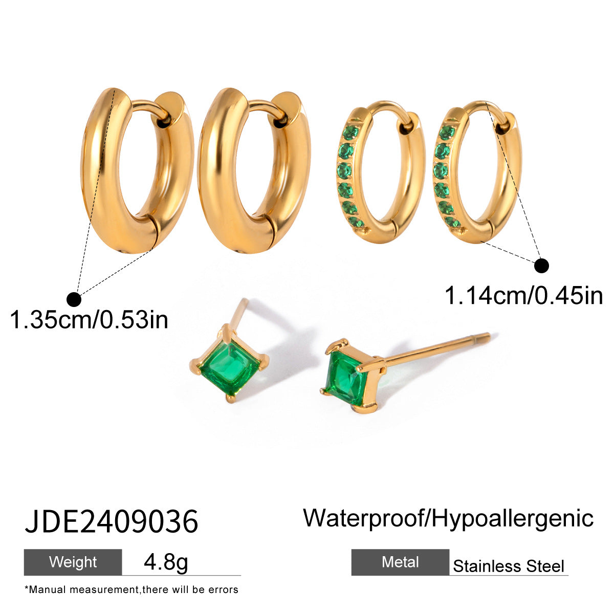 Kaiah Three-Pair Earring Set - JDE2409036 [1HK0Q8H0]