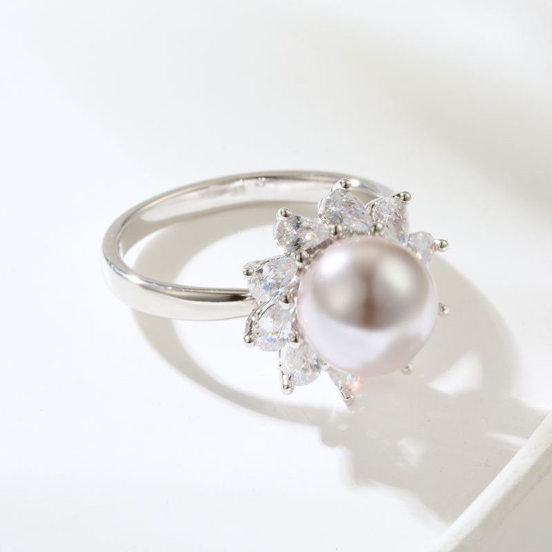 Kaidyn Pearl Sunflower Ring - R16158K0159 [GMZE0O0E]