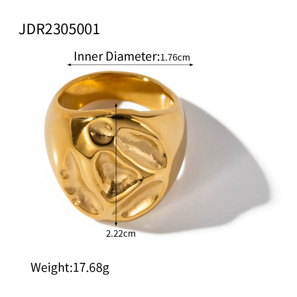 Aubrielle Stainless Steel Statement Ring - JDR2305001