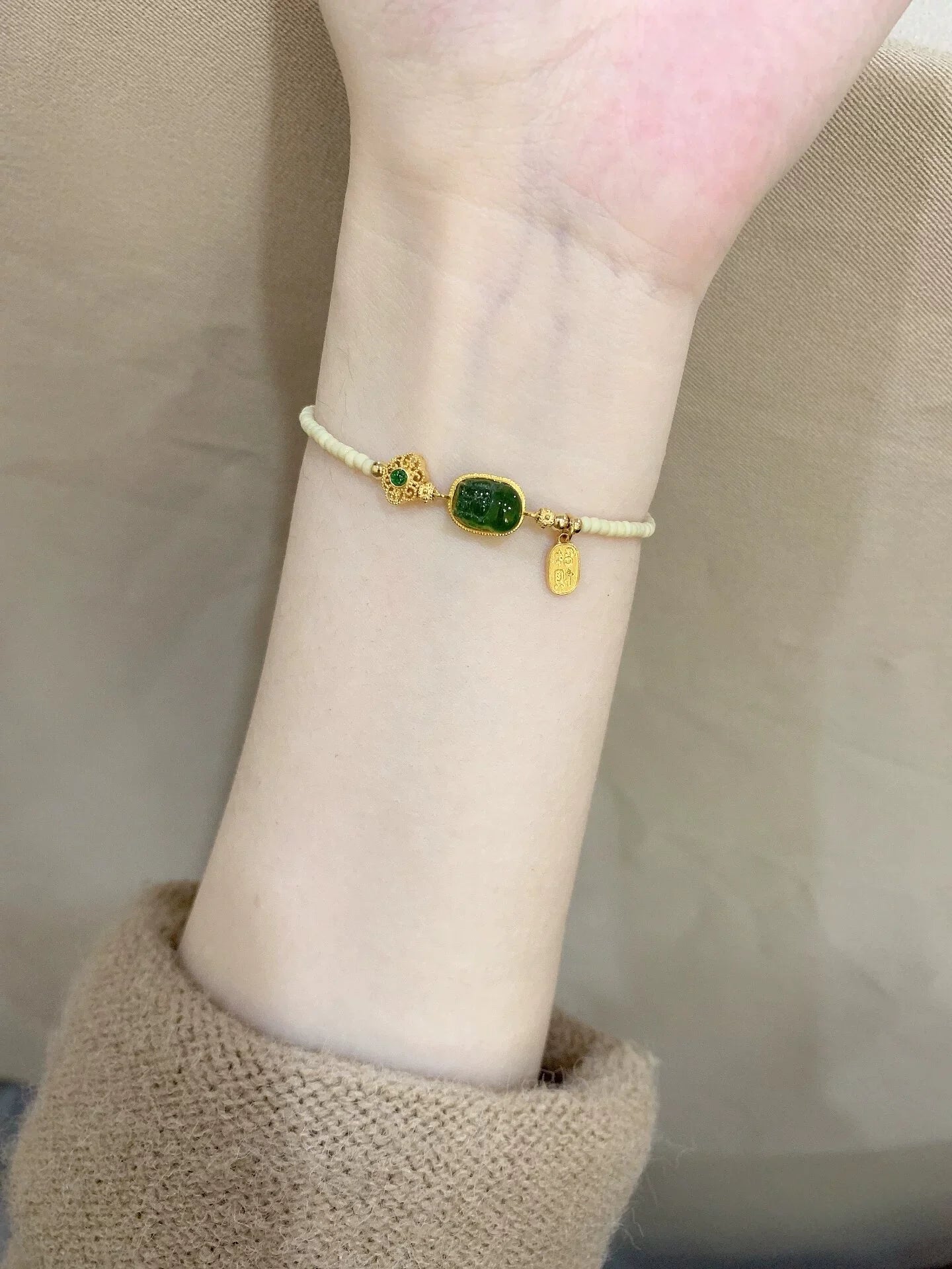 Eniola Verdant Pixiu Charm Bracelet - Verdant Pixiu Bracelet