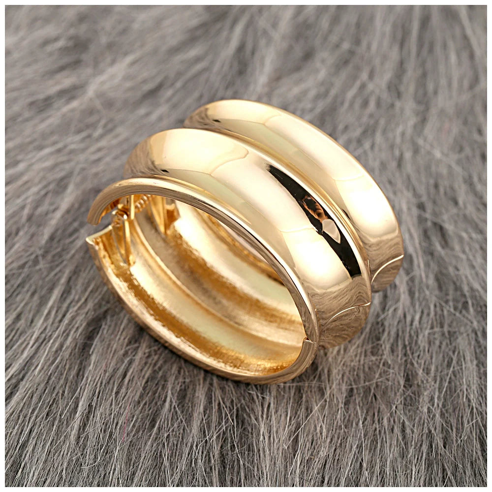 Imogen Polished Cuff Bracelet - Gold Bracelet