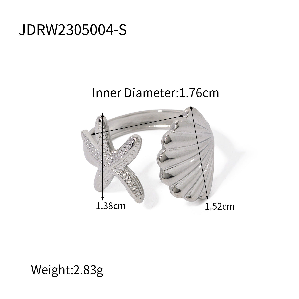 Sela Niche Stacking Rings - JDRW2305004-S [B43J29Y9]