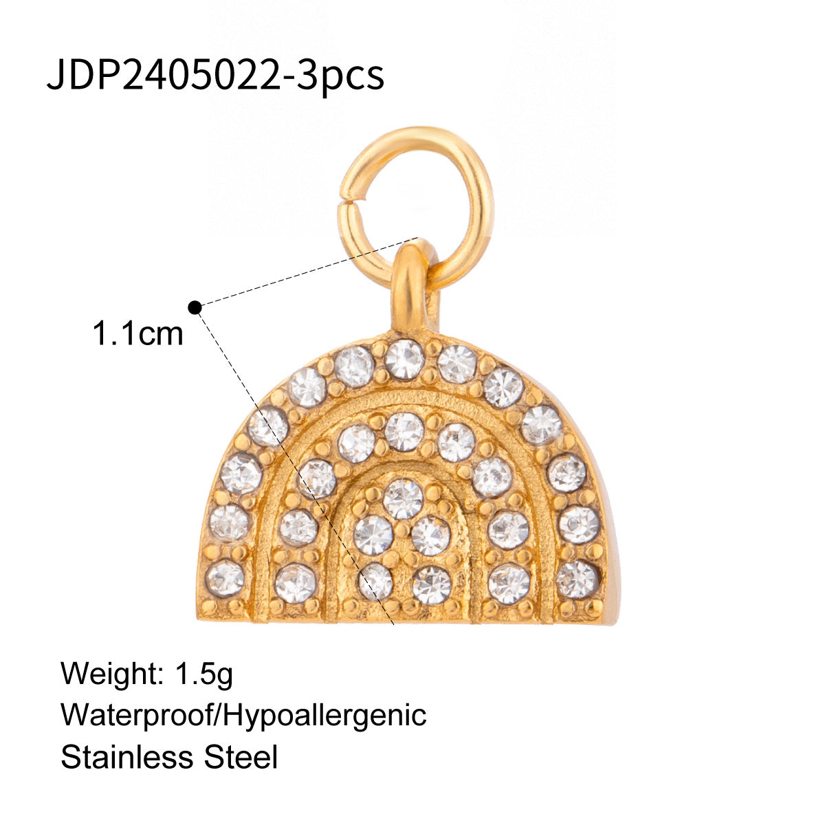 Avery Celestial Marine Charms - JDP2405022 (3 pcs) [E2D3J100]