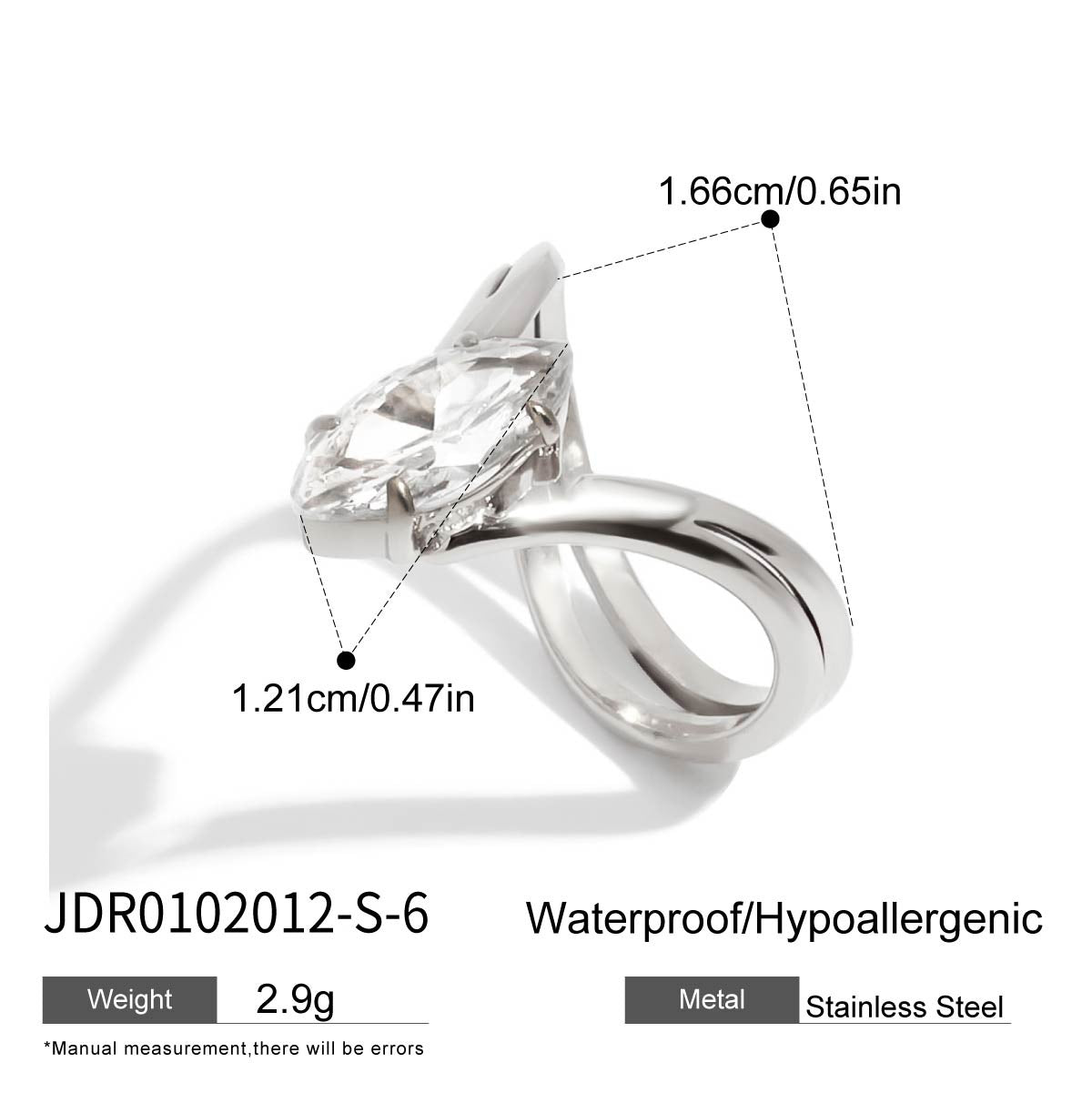 Lucille Elegant Zircon Ring - JDR0102012-S-6 [7O9X1P8S]