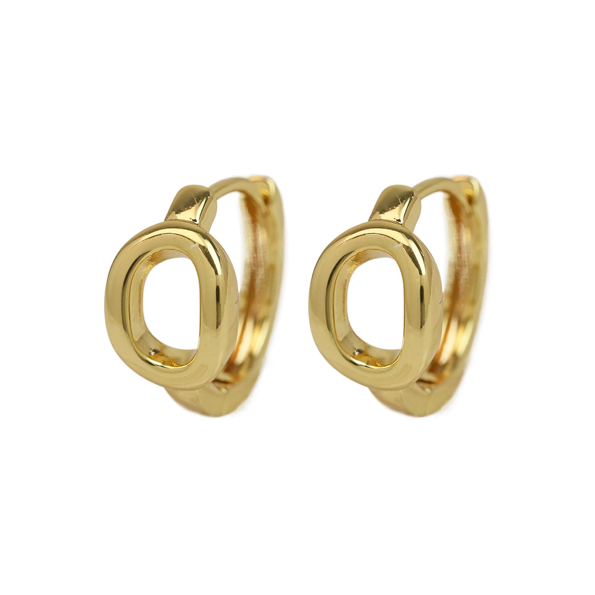 Haylee Gold Letter Stud Earrings - O [ED6E8OP9]