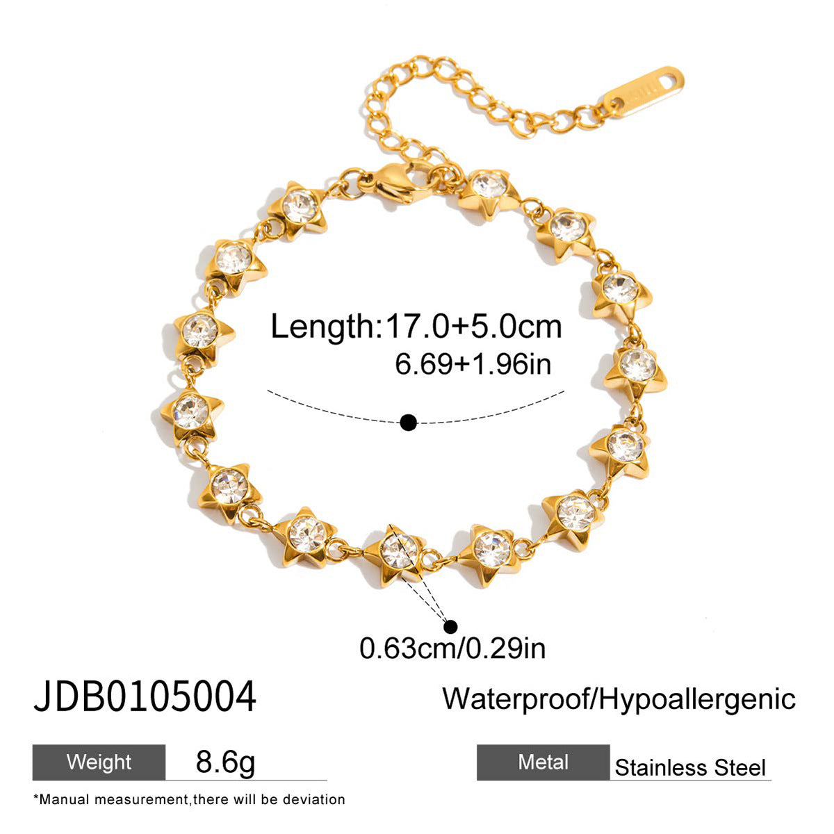 Eloisa Zircon Star Bracelet - JDB0105004 [G2BSEBOB]
