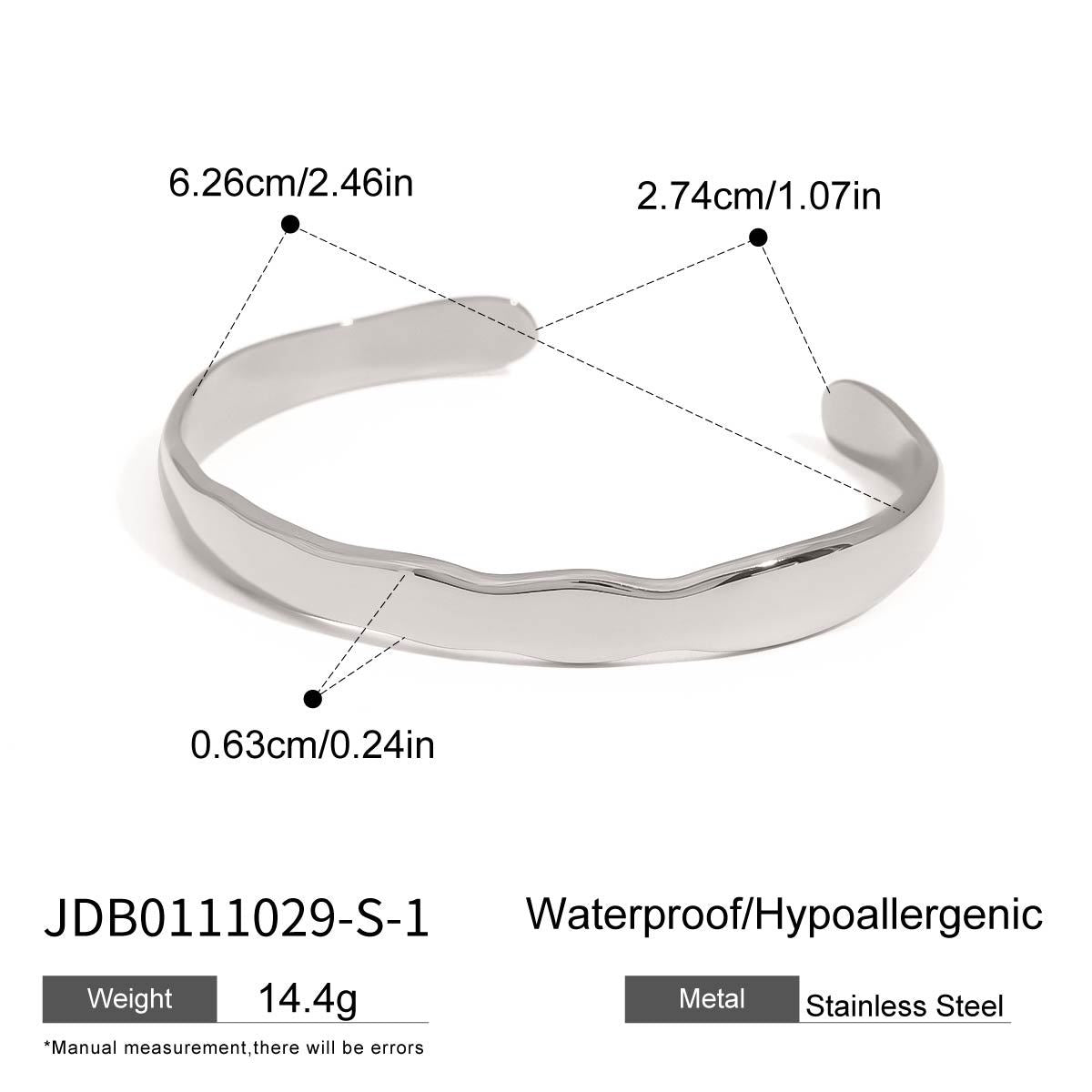 Indy Sleek Bangle Bracelet - JDB0111029-S-1 [DO40GQOU]