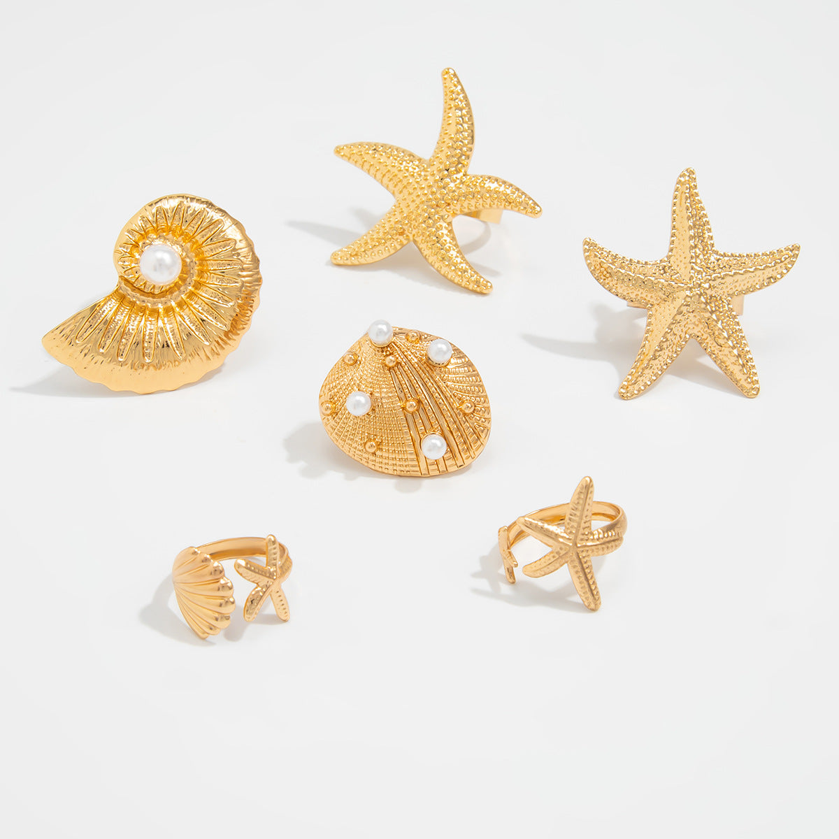 Ayelet Pearl Shell Ring - Light Gold [2HQW774B]