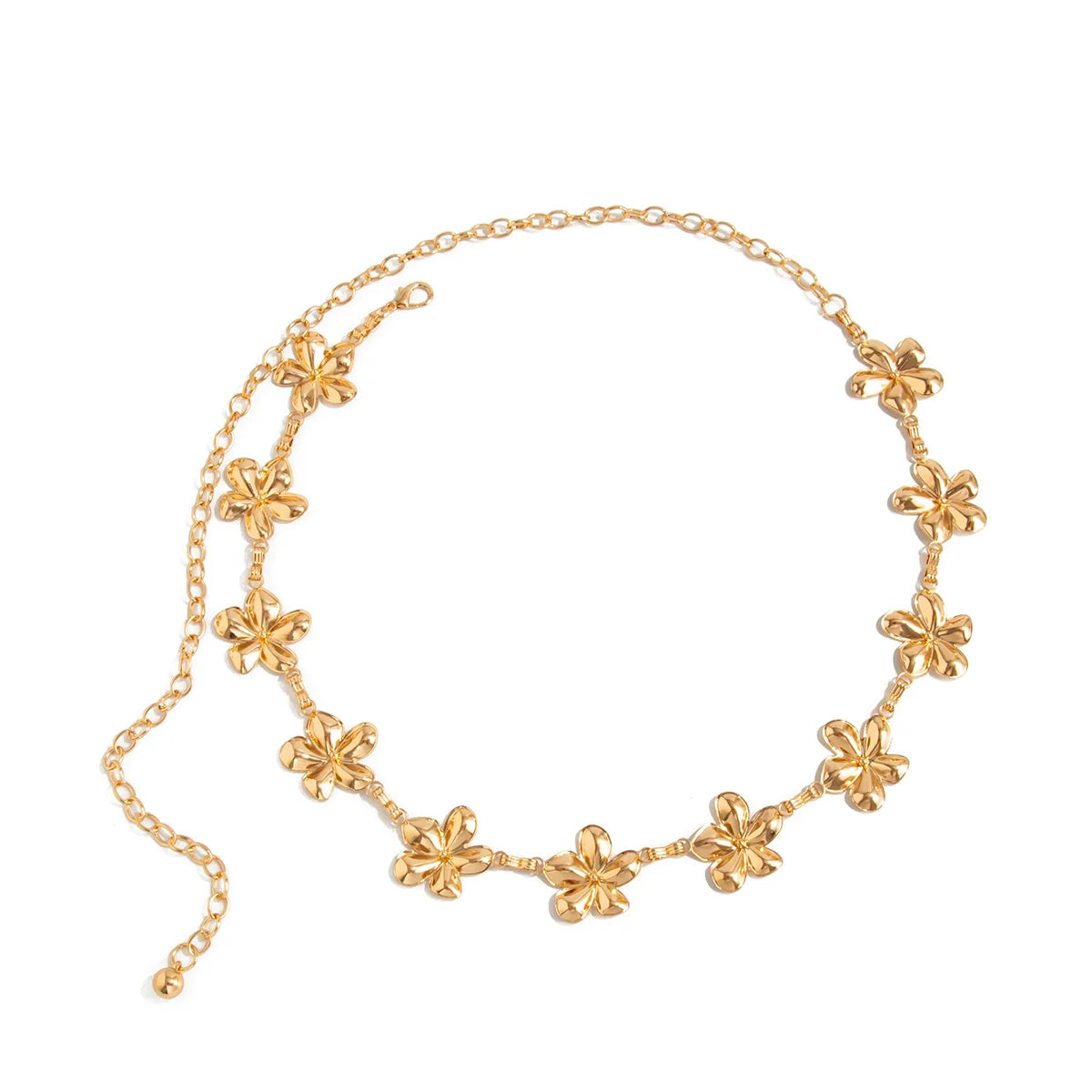 Ari Coastal Charm Waist Chain - Flower Gold