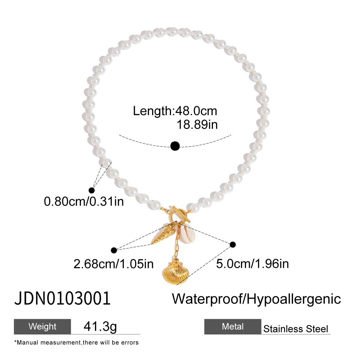 Aitanna Pearl Shell Necklace - JDN0103001 [56I9V8U0]