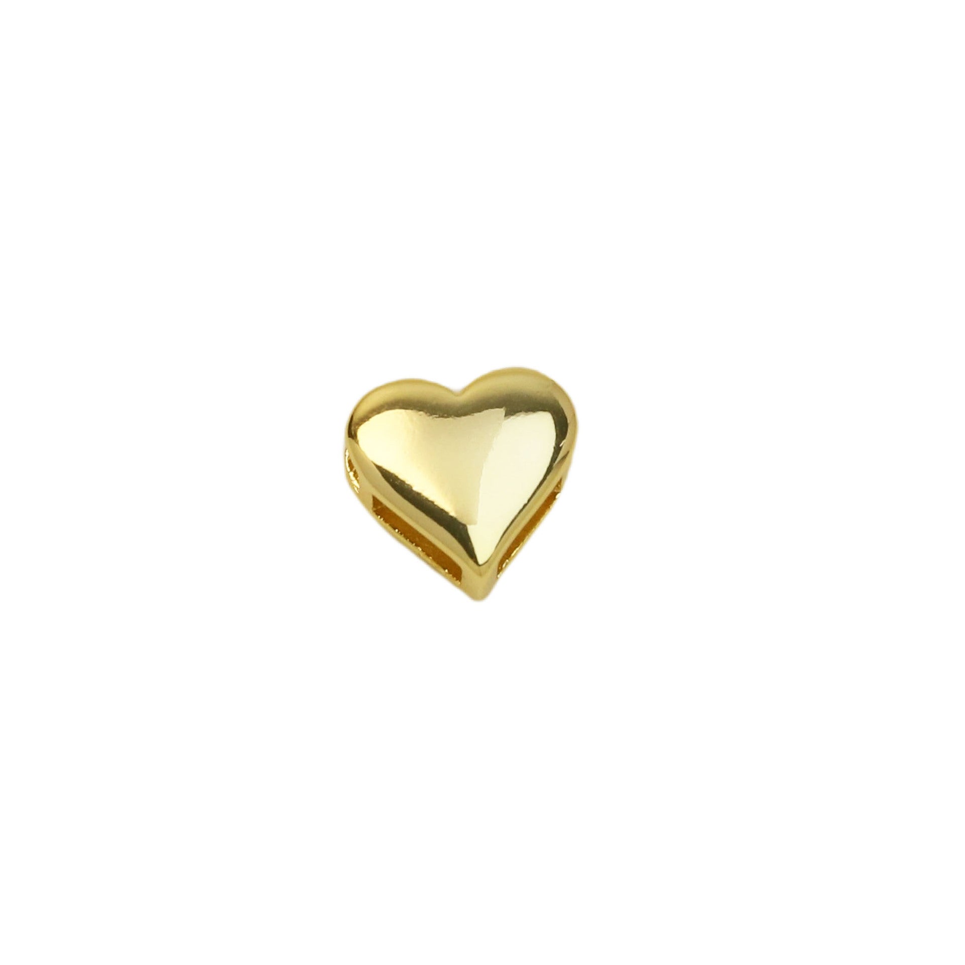Devora Bubble Letter Necklace - Gold Tone Heart Pendant [SHME3887]