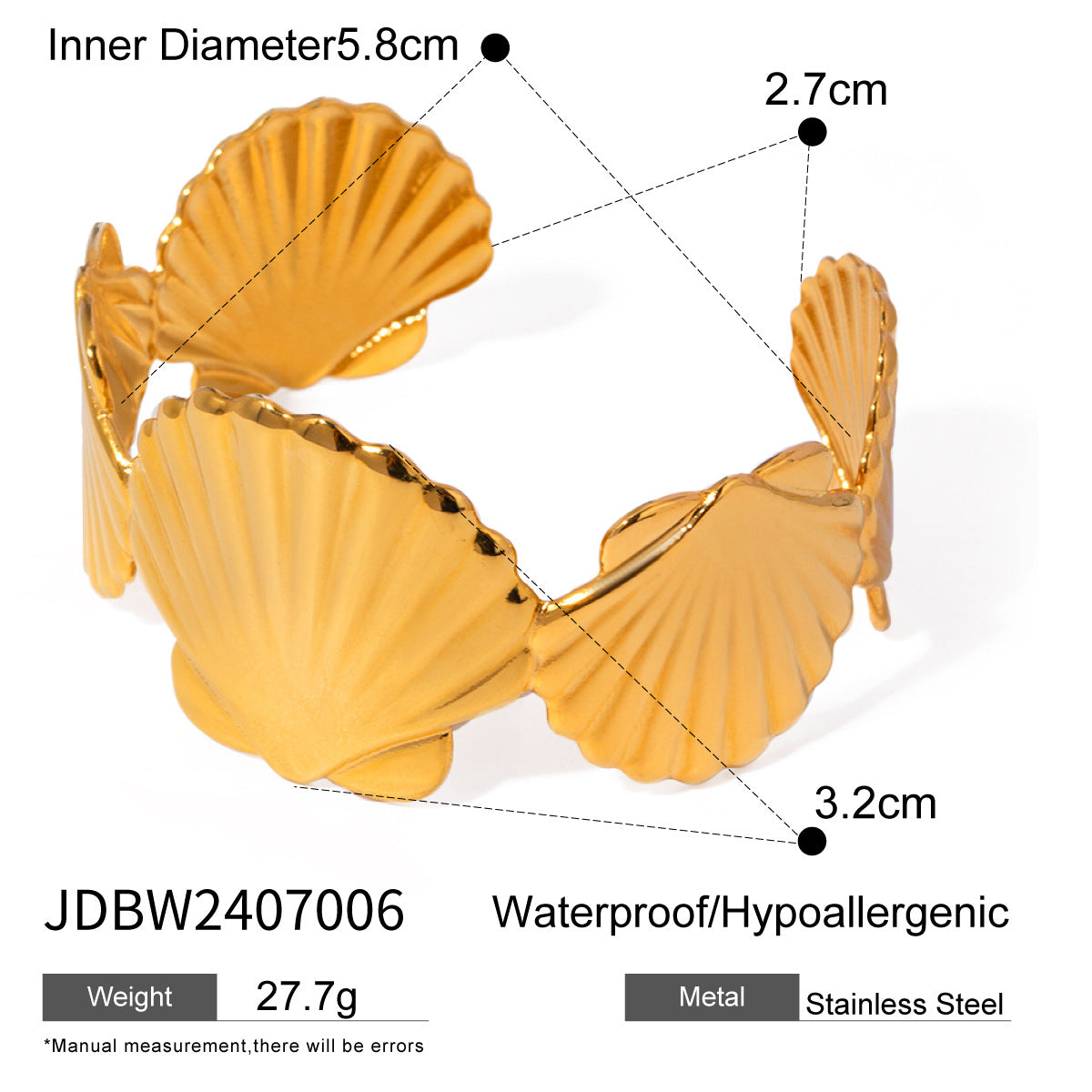 Sammie Luxe Shell Cuff - JDBW2407006 [Q5719DD4]