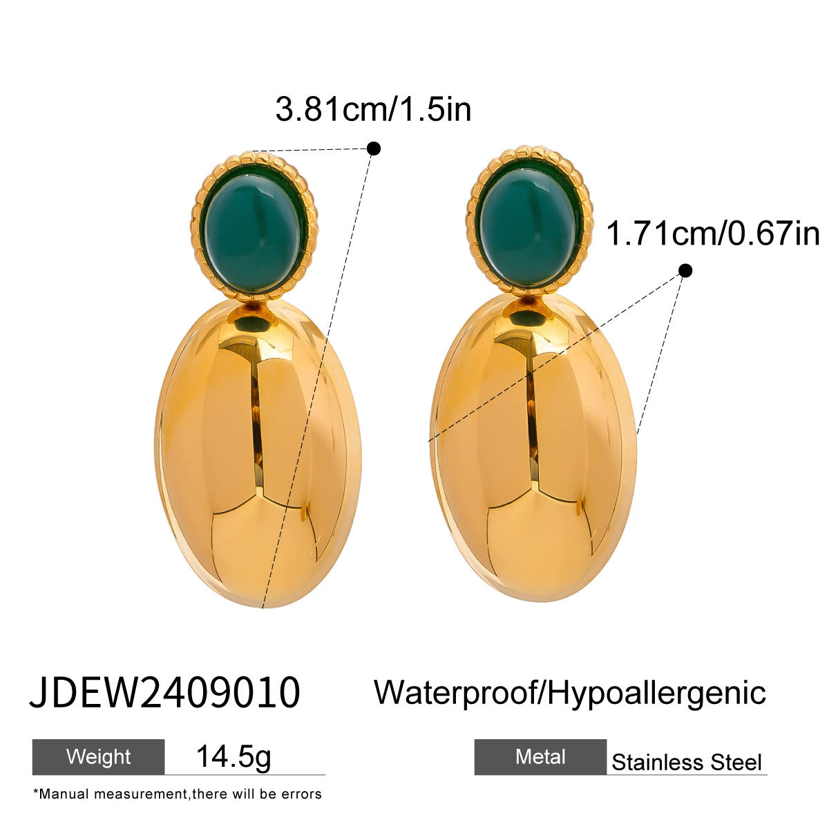 Kamira Medieval Agate Earrings - JDEW2409010 [YZ78M6UY]