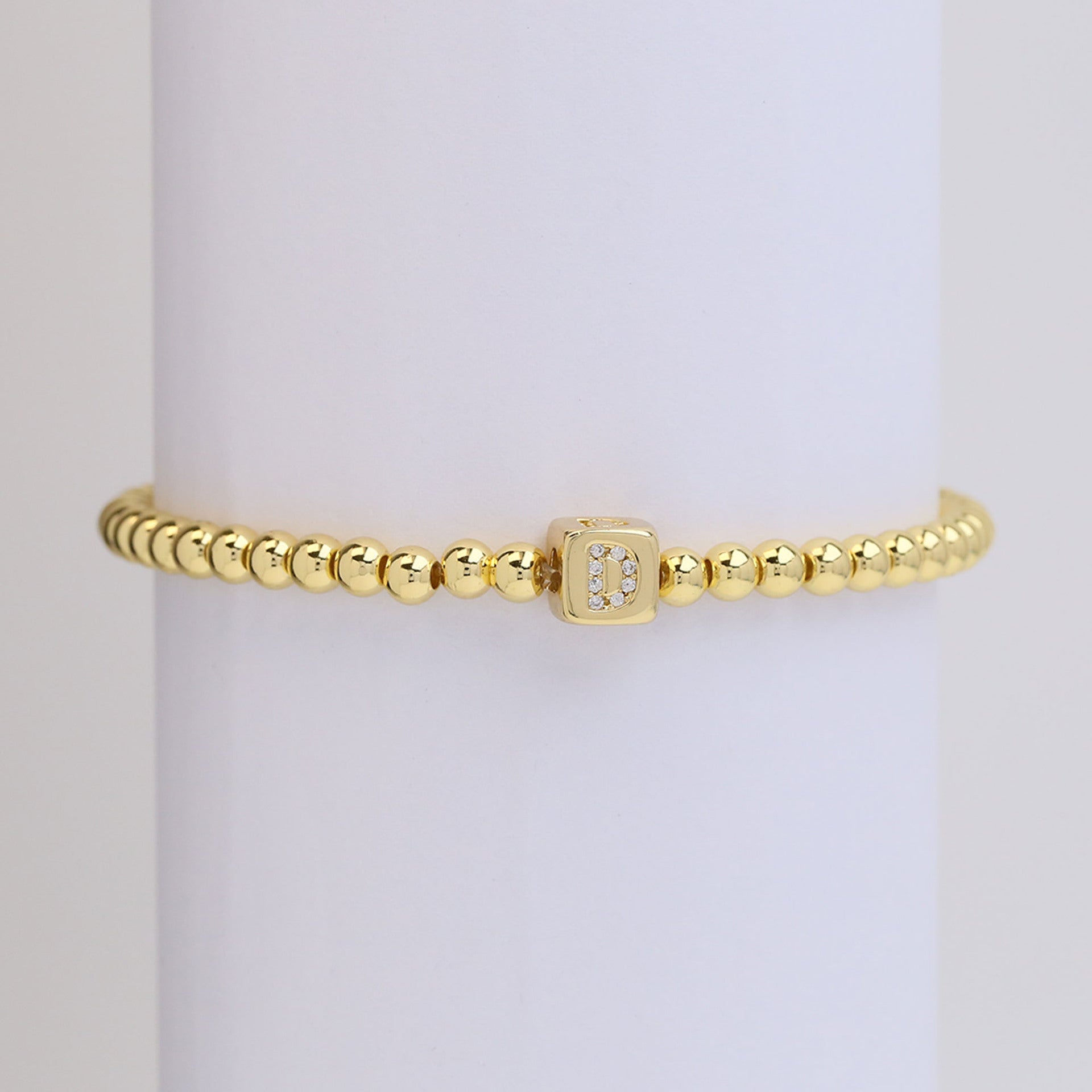 Layana Initial Cube Bracelet - D [456MKDD9]