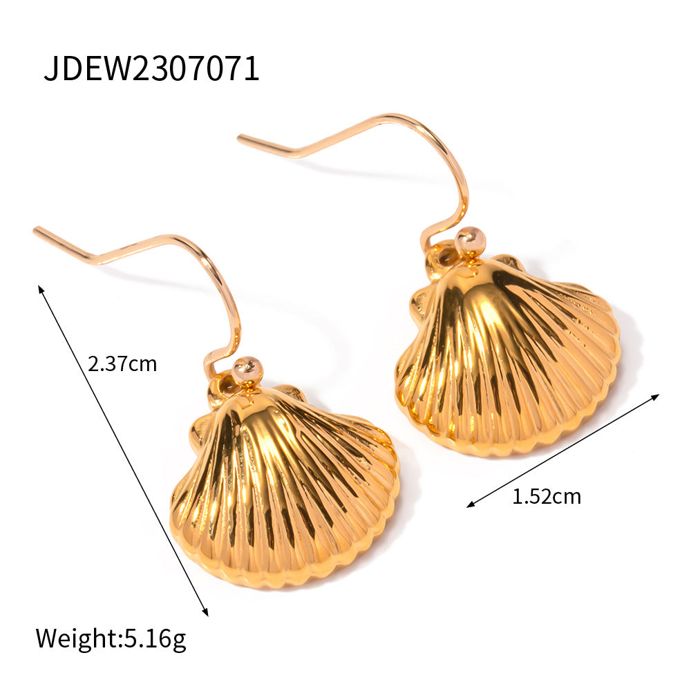 Makenzi Marine Shell Earrings - Style 2 [WPB08P4F]