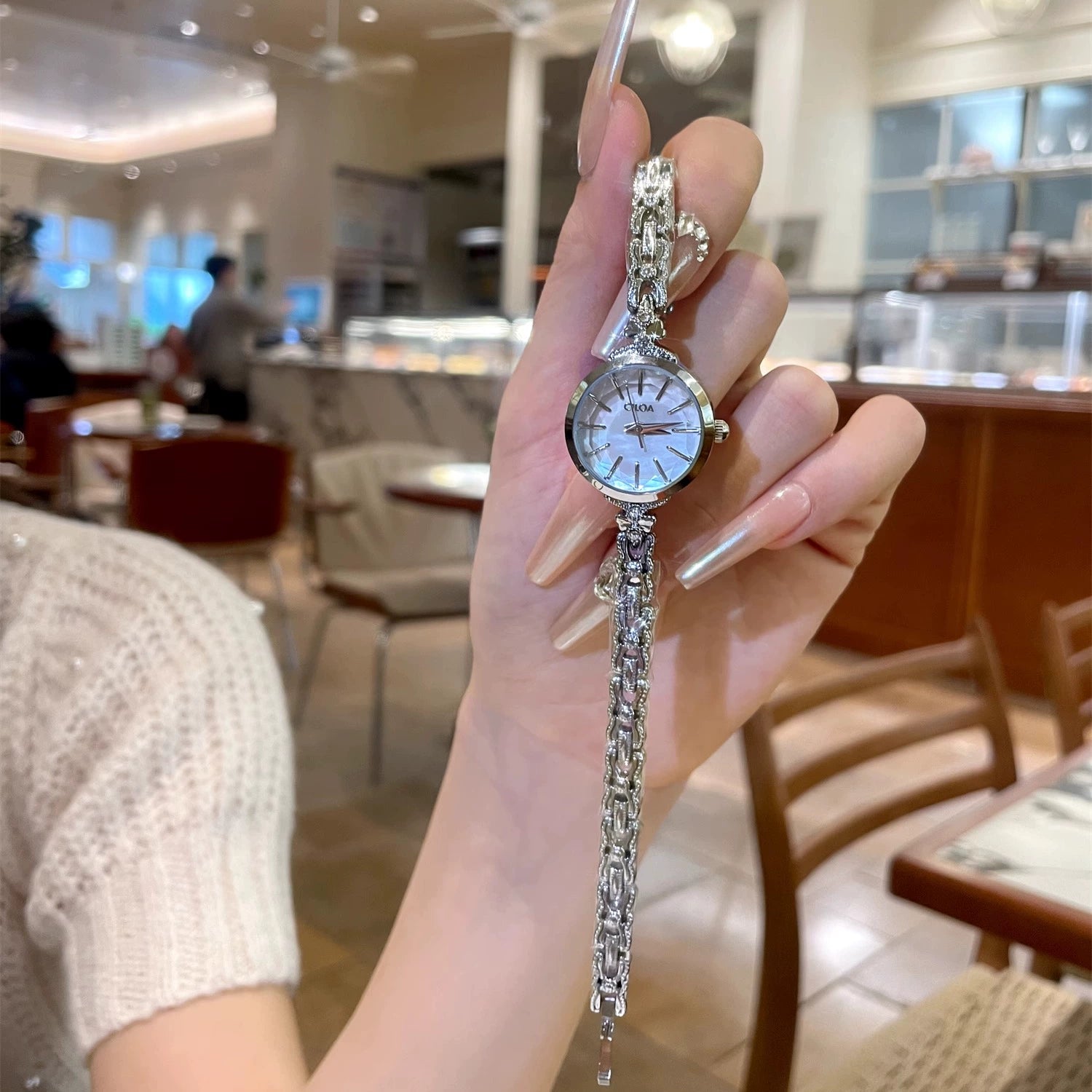 Mazie Elegant Link Watch - Silver [OYN30O0E]