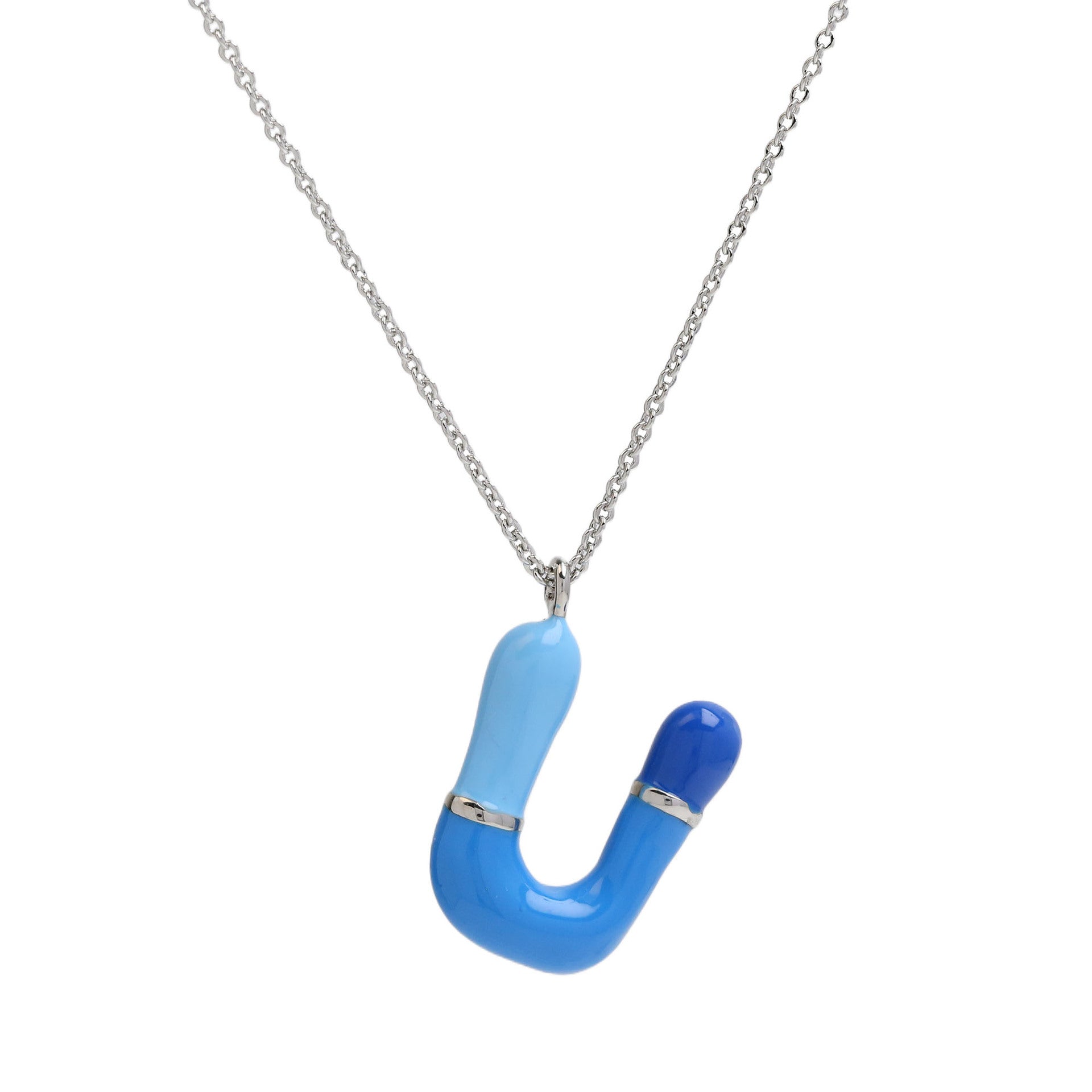 Victory Initial Bubble Necklace - Necklace U [3FUM476A]