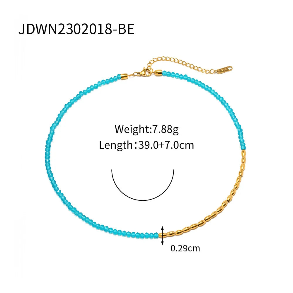 Israel Layered Beaded Necklace - JDWN2302018-BE