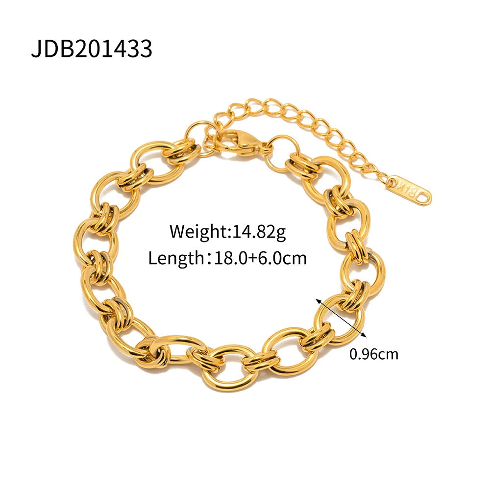 Brynlee Cuban Link Bracelet - JDB201433 Style [V4PBYXLT]