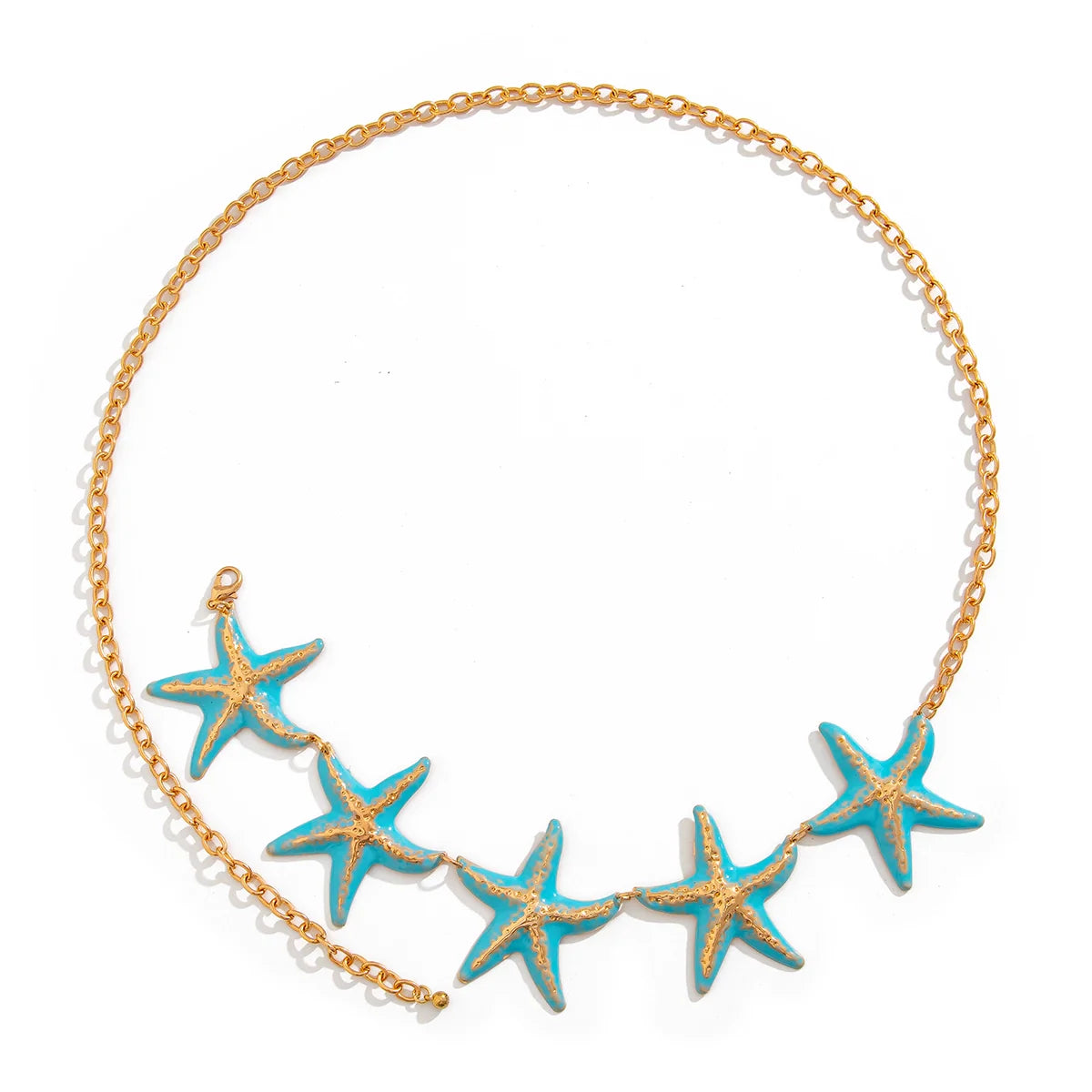 Lillyan Starfish Cross Body Chain - Blue