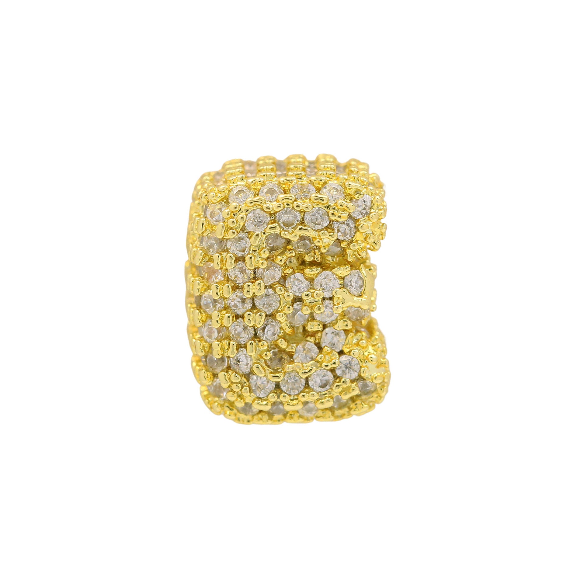Jehlani Zircon Bubble Letter Necklace - Gold E Pendant [CYLP734V]