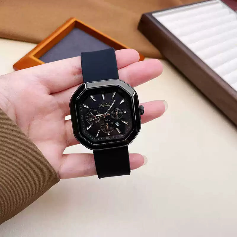 Kaylie Modern Square Watch - All Black