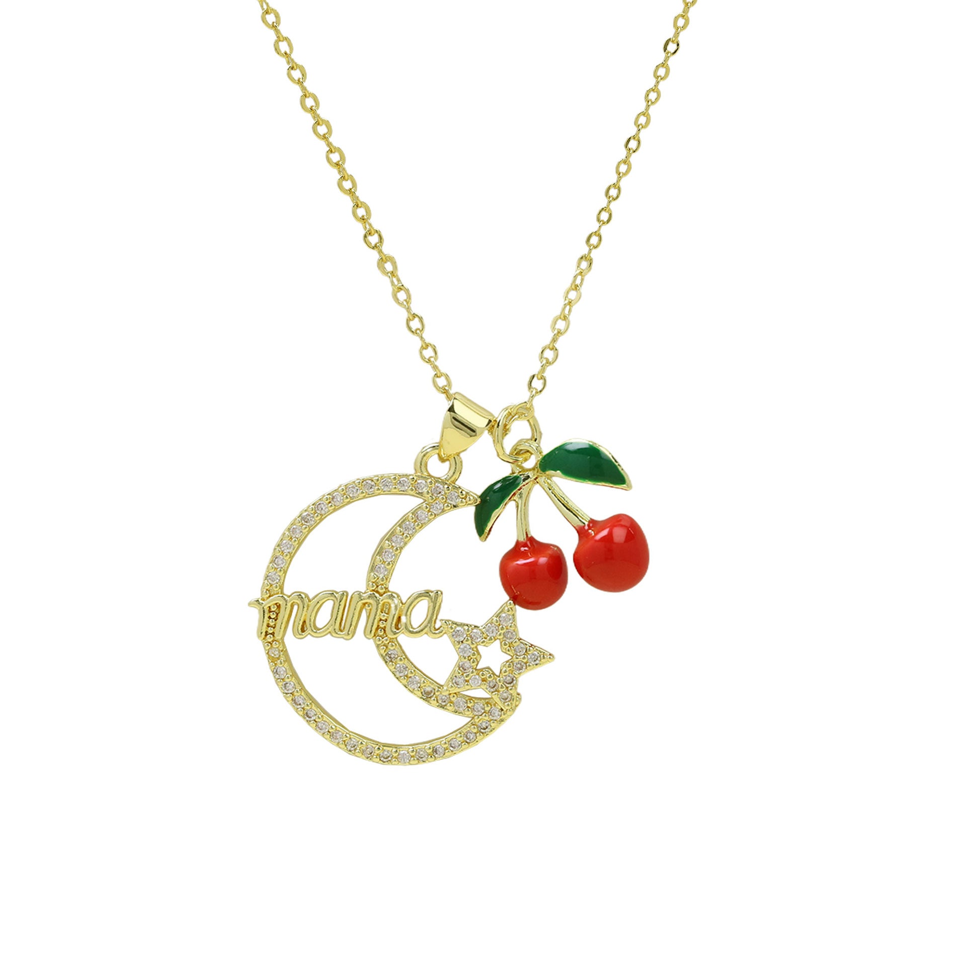 Magdalene Cherry Letter Necklace - Color 4 [EV0ZICXR]