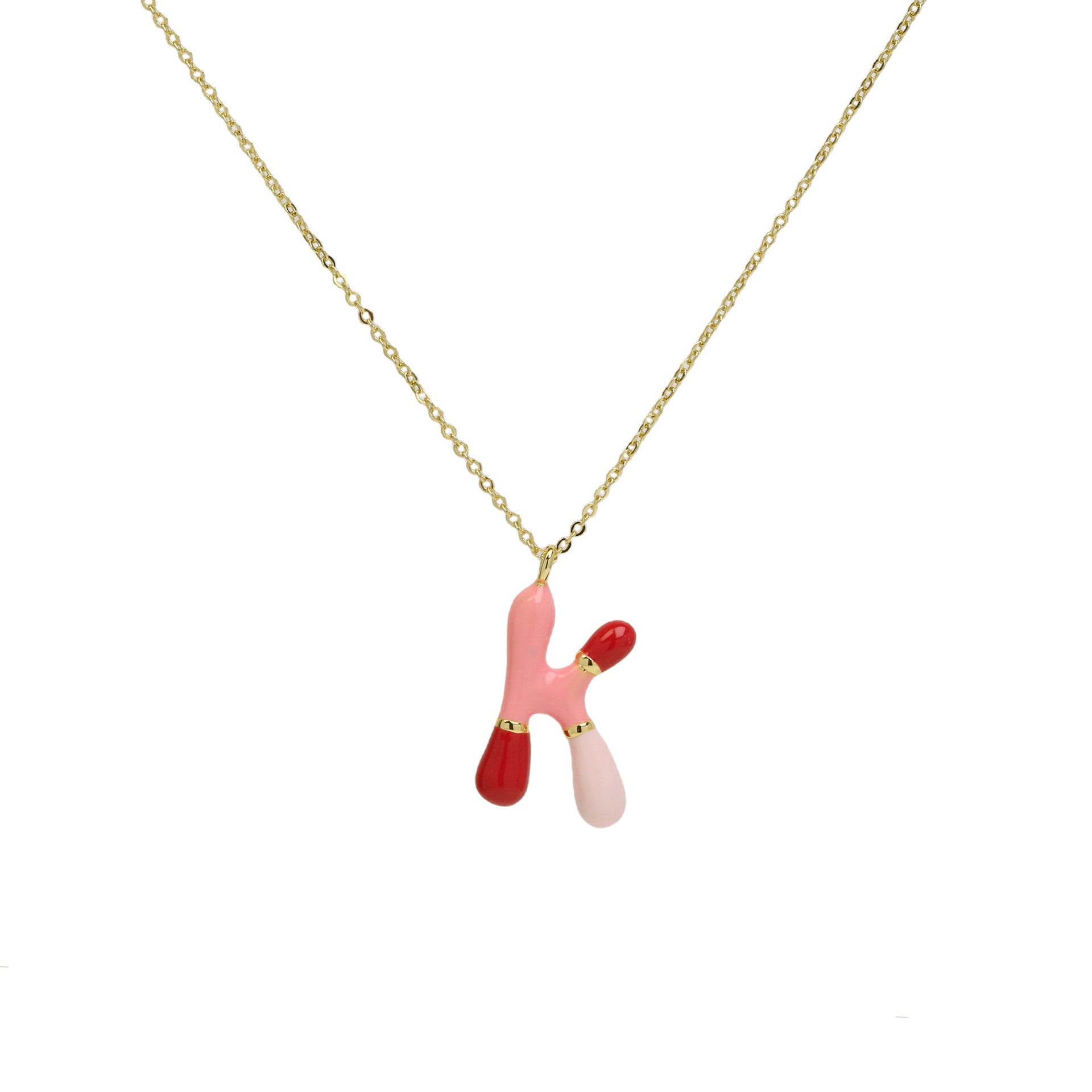 Esmae Bubble Initial Necklace - Necklace K [EGNWMRZ6]