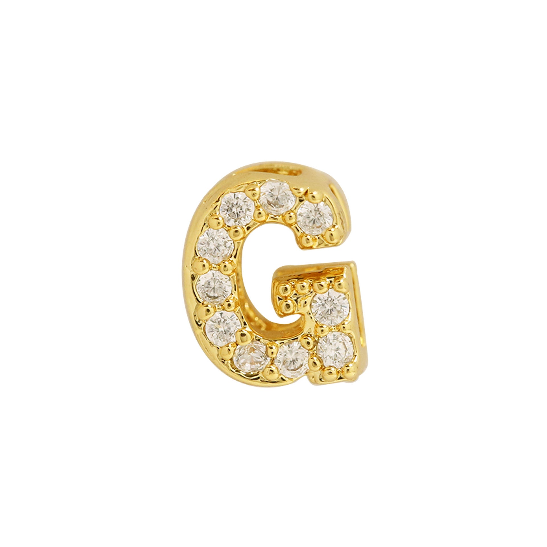 Leyna Gold Zircon Initial Necklace - G [PC9EJ4H8]