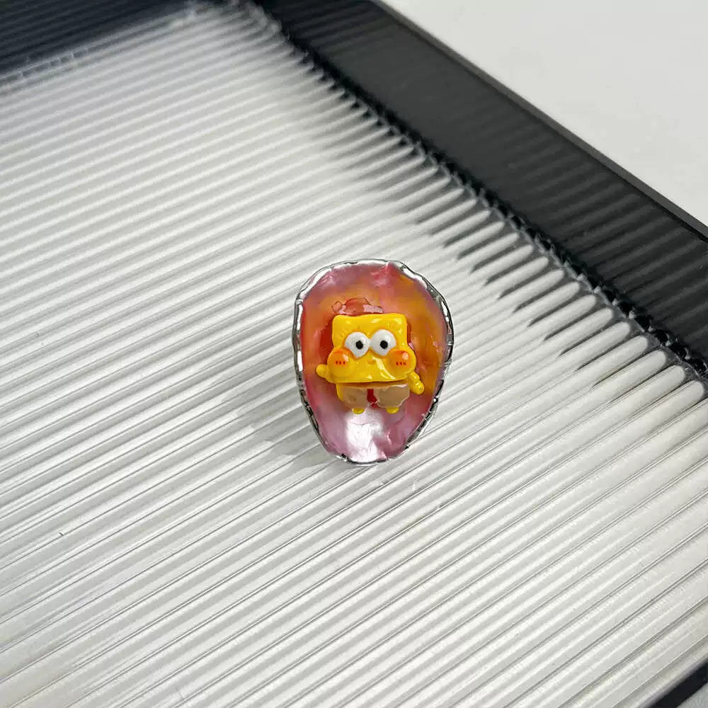 Neeva Playful Charm Rings - SpongeBob Ring [FYXYT89Q]