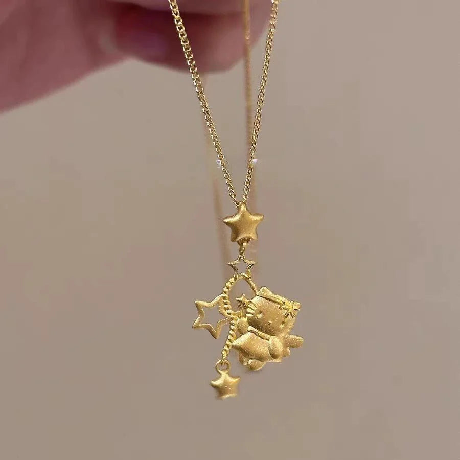 Alaysha Star Kitty Necklace - Star Kitty Necklace
