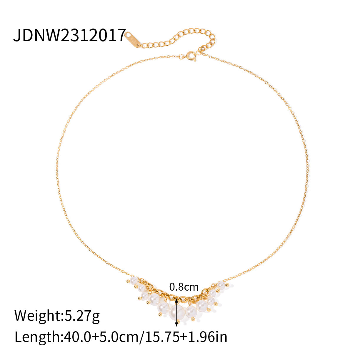 Haisley Titanium Geometric Necklace - JDNW2312017 [G8SI9TPD]