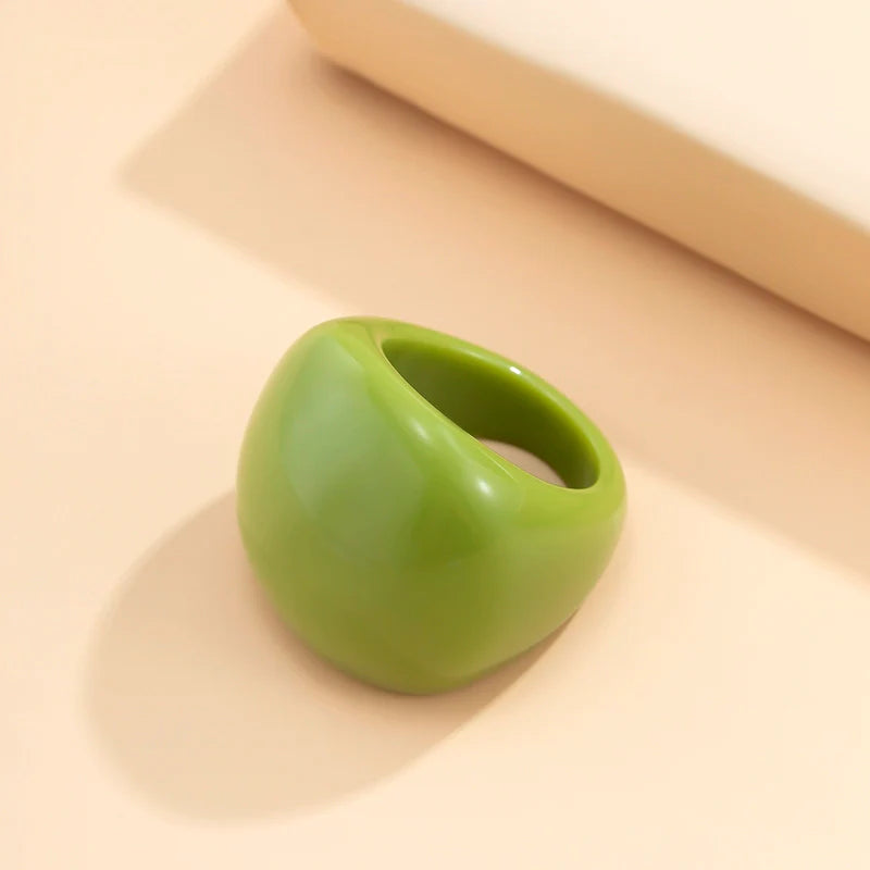 Lanaya Colorful Resin Ring - Green