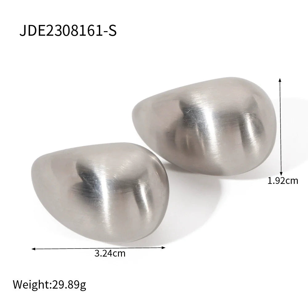 Siena Brushed Water Drop Earrings - JDE2308161-S