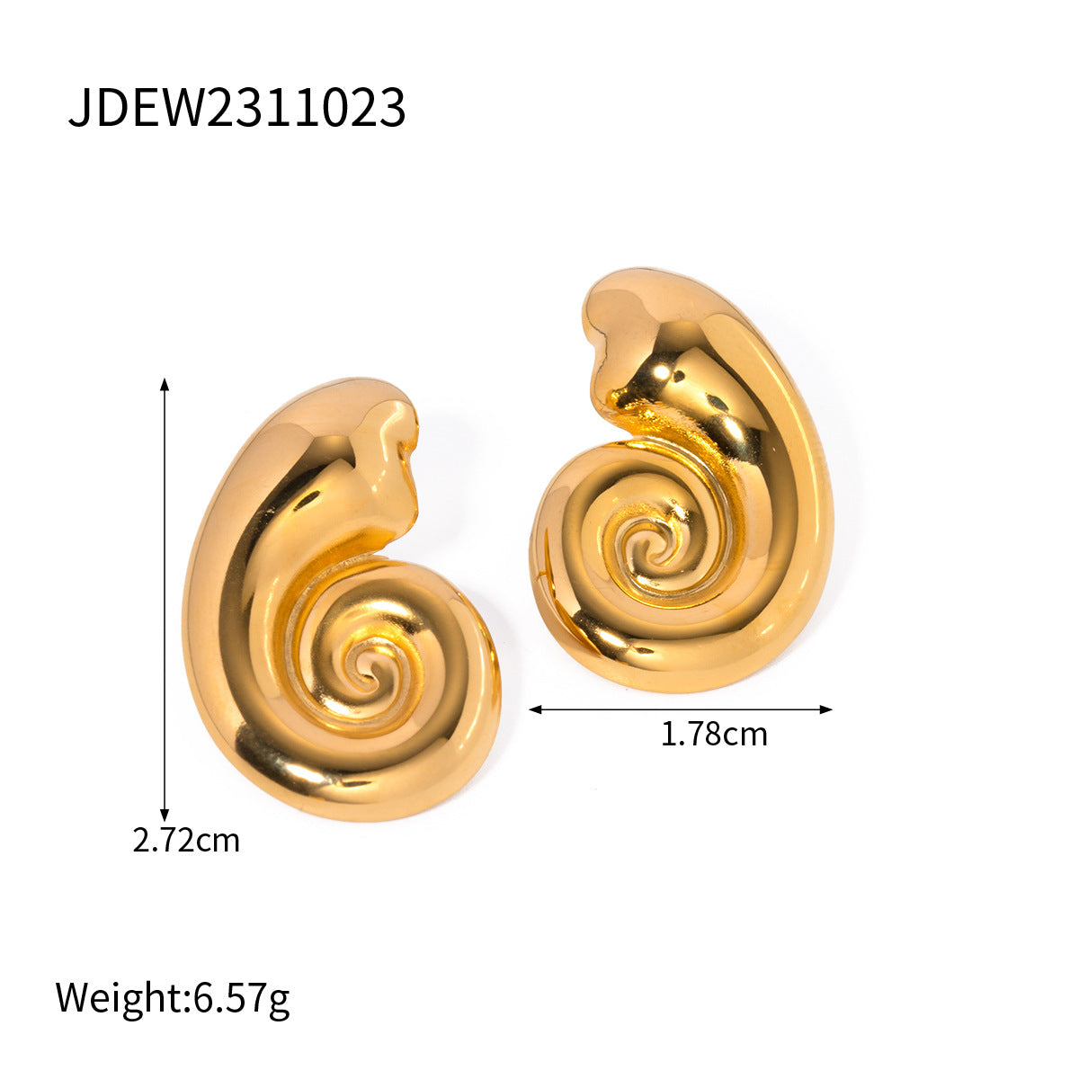 Emaleigh Coastal Conch Earrings - JDEW2311023 [VG5W2WP1]