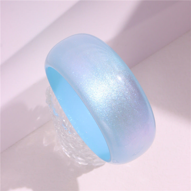 Kalilah Glitter Resin Bangle - Blue Glitter [2FW99RE2]