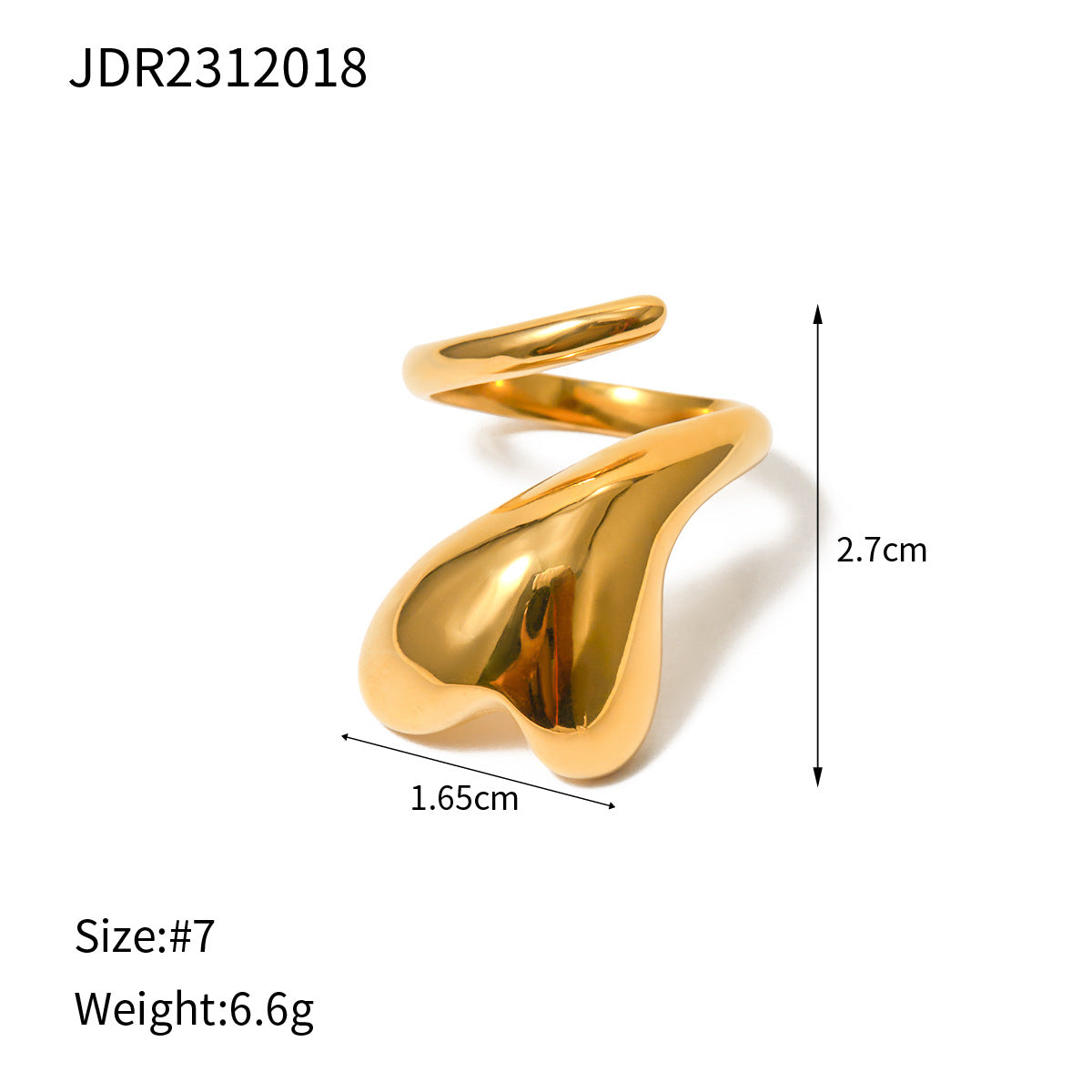 Atara Winding Heart Ring - JDR2312018 [82M1H1S2]