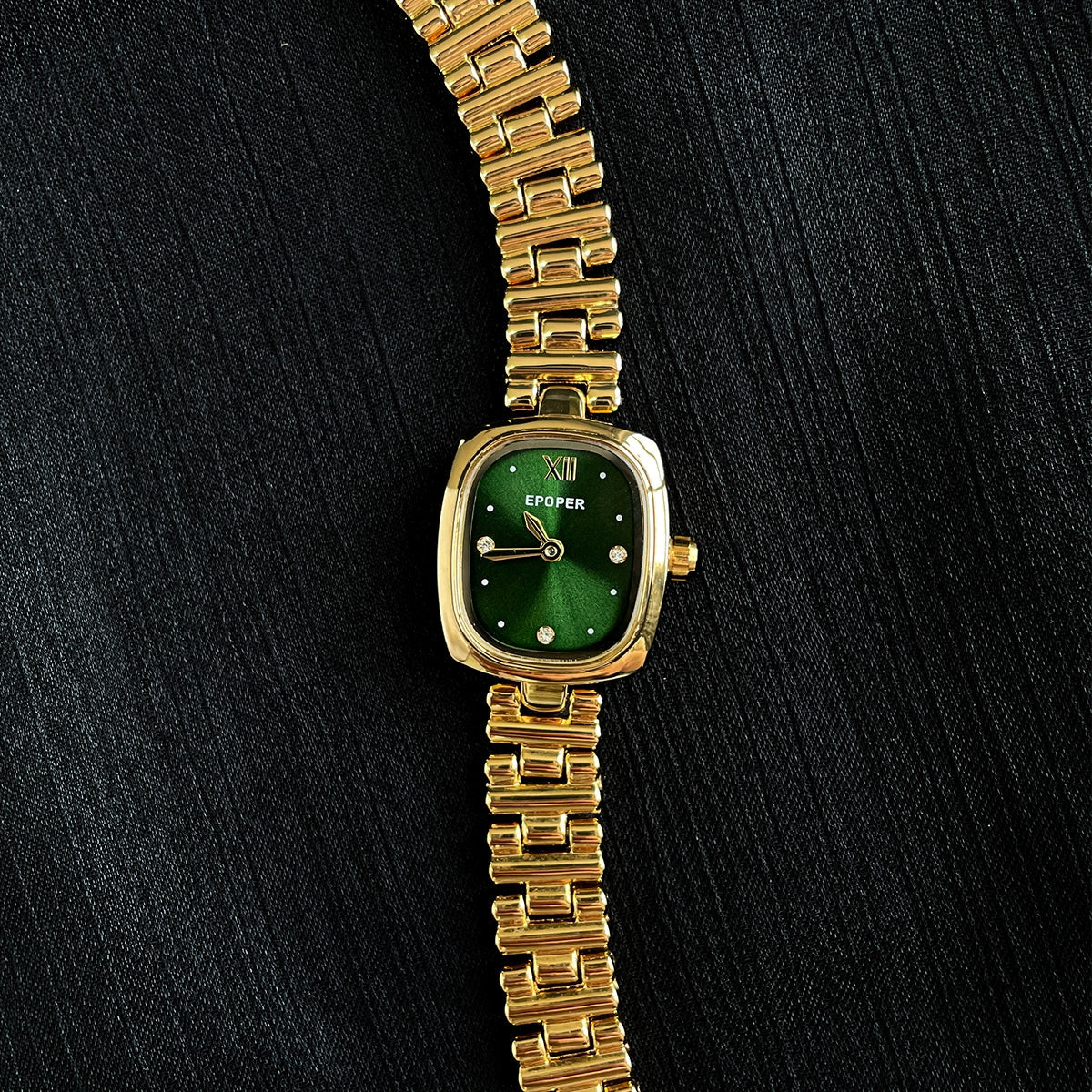 Patricia Vintage Square Watch - Green