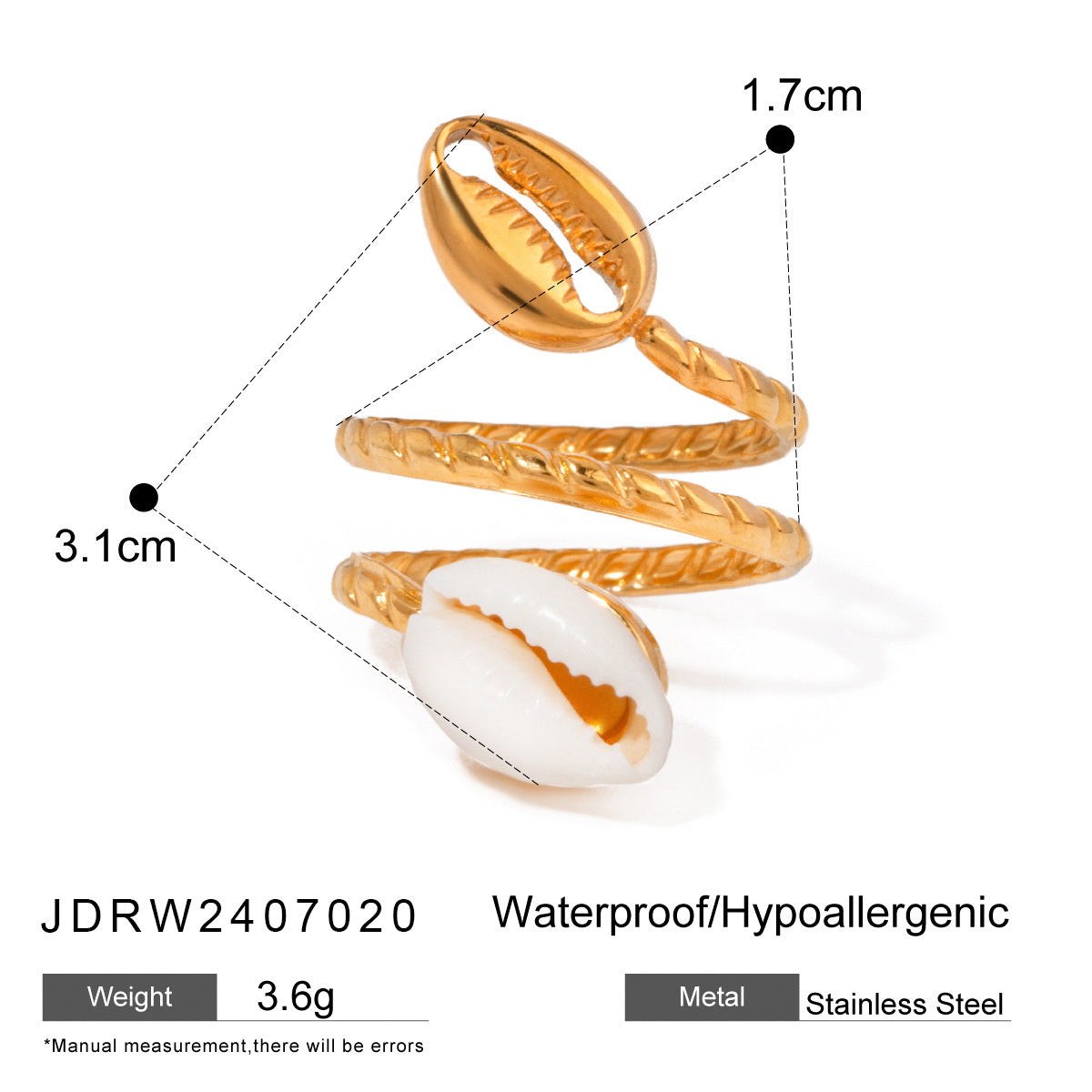Daila Iridescent Shell Cuff - JDRW2407020 [TUWWSU6V]