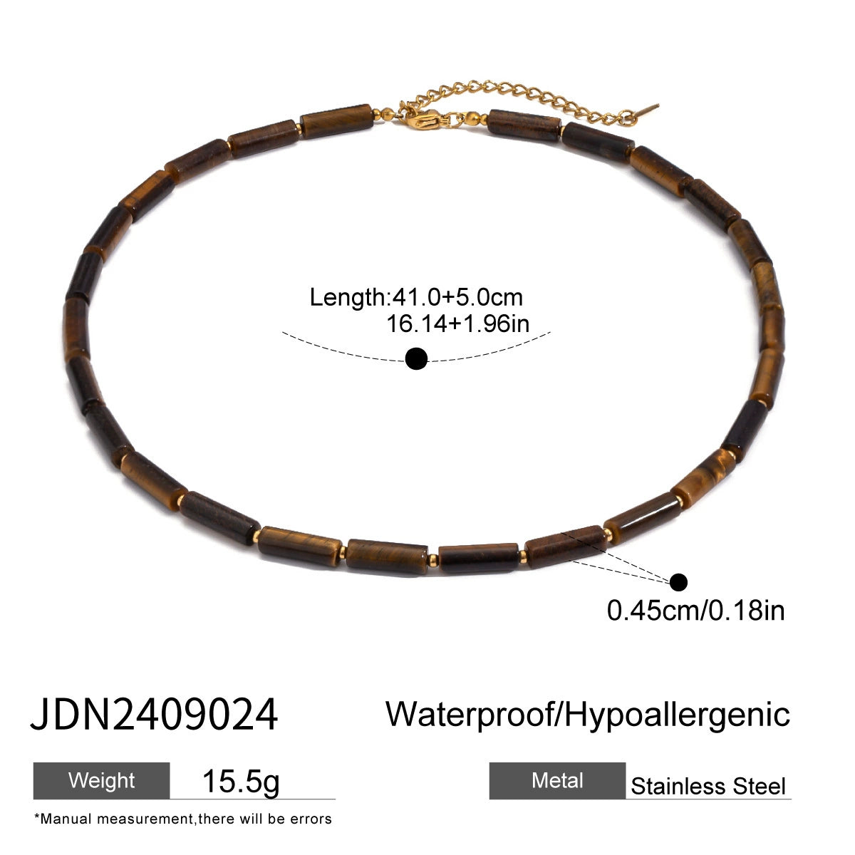 Zianna Tiger Eye Pendant Necklace - JDN2409024 [SPAGV0NI]