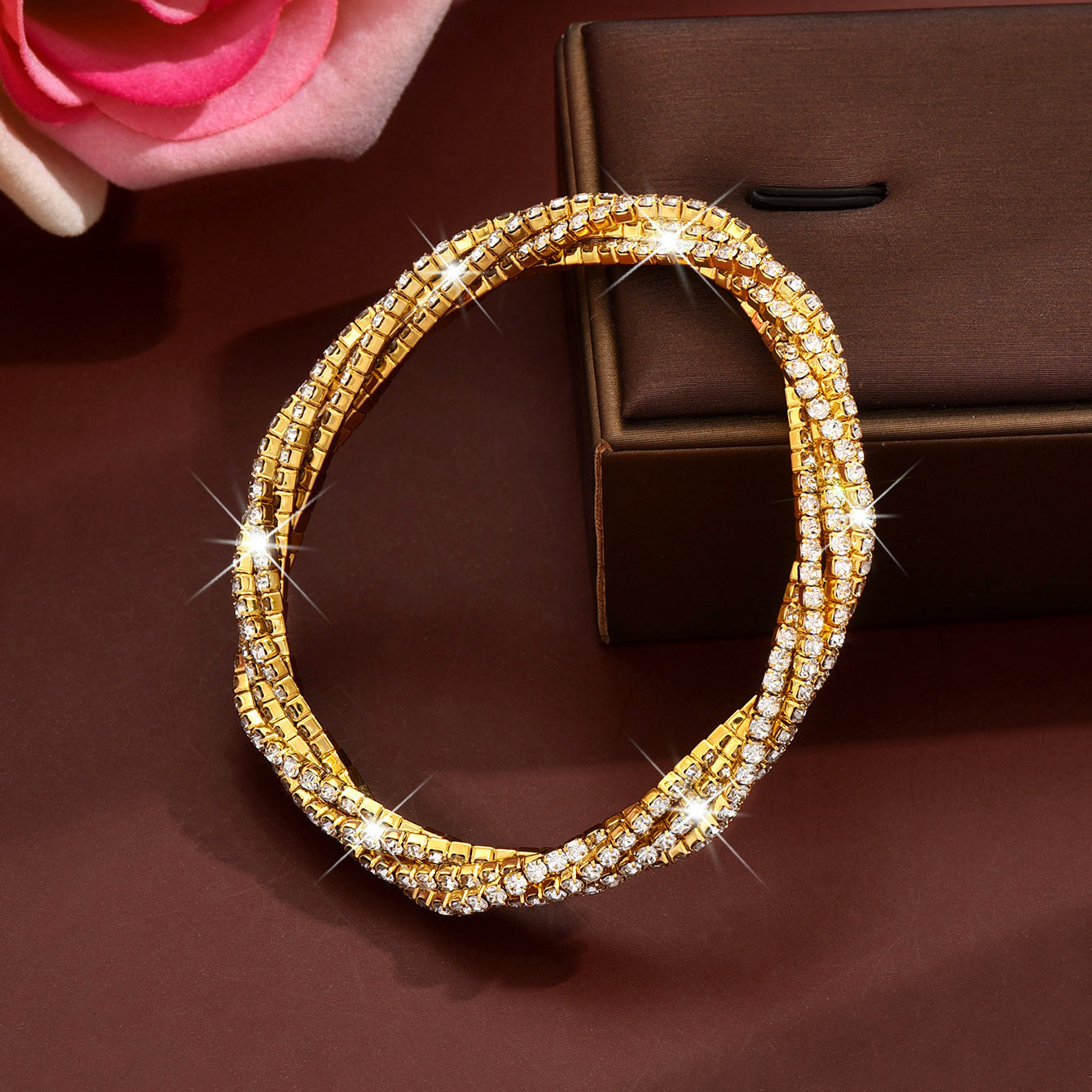 Kylia Pave Geometric Bracelet - Gold [8JID5E2V]