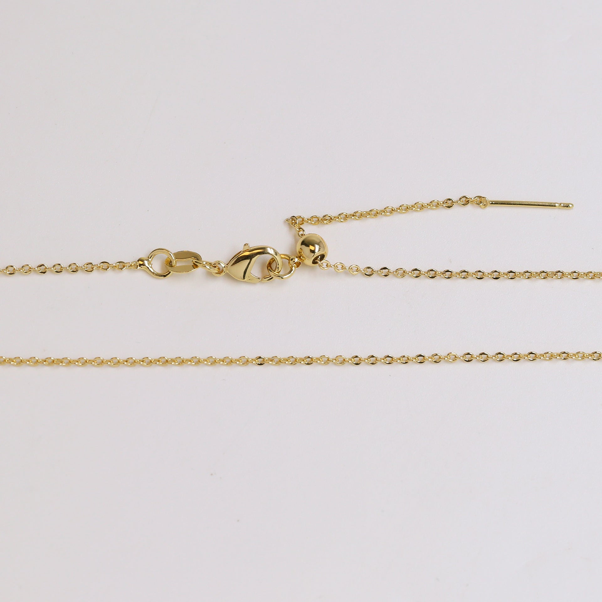 Leyna Gold Zircon Initial Necklace - O-Chain [8EVAHT7P]