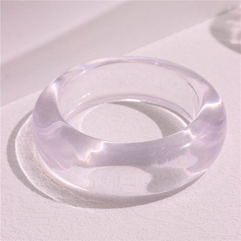 Xandria Artistic Swirl Bangle - Transparent [QOWGF466]