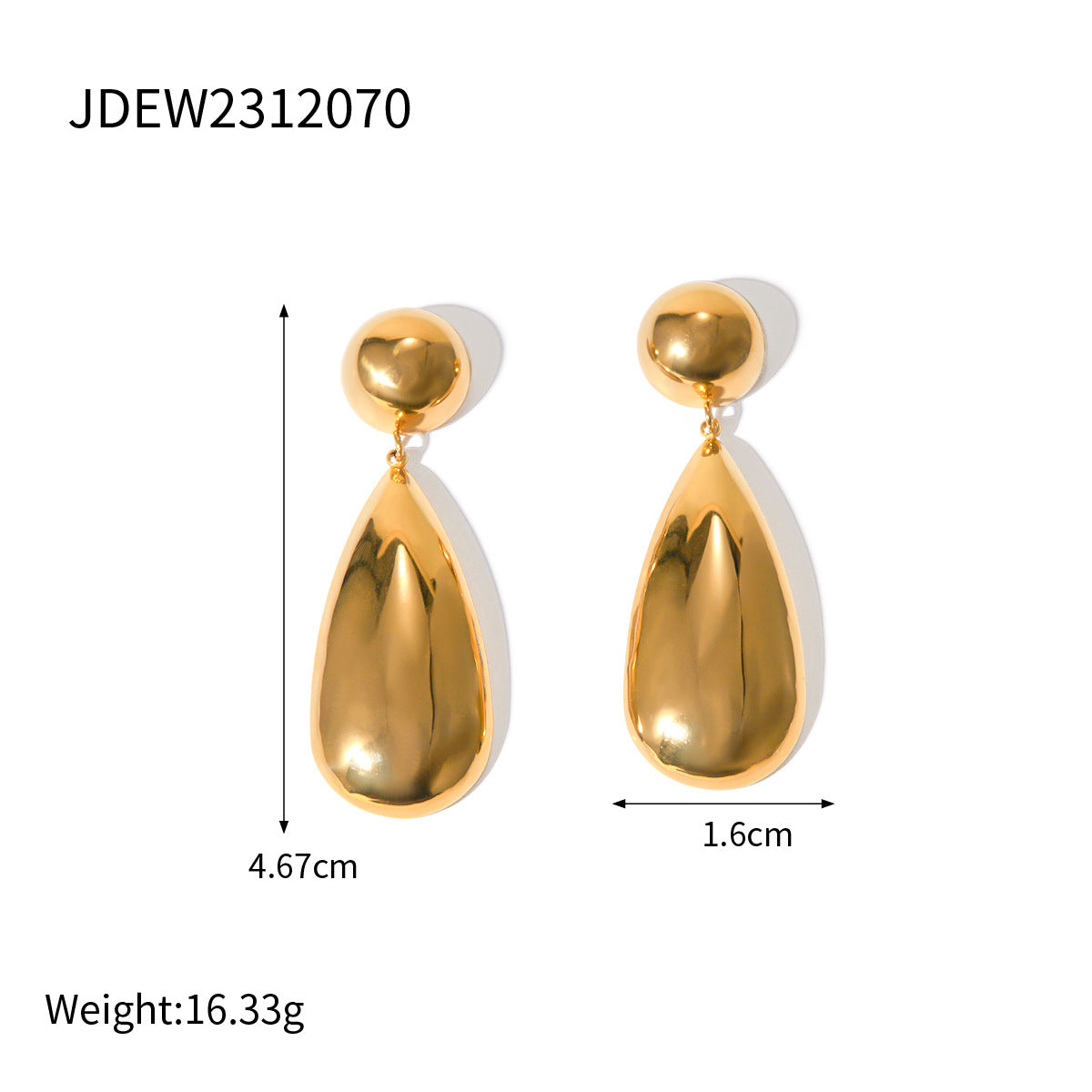 Albany Lava Stud Earrings - JDEW2312070 [69FICK9L]