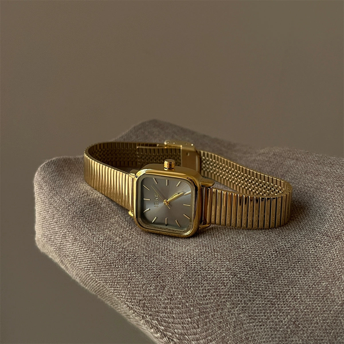 Prudence Elegant Bracelet Watch - IEKE88073 Square Bar Gold/Gray [UJ63YI5P]