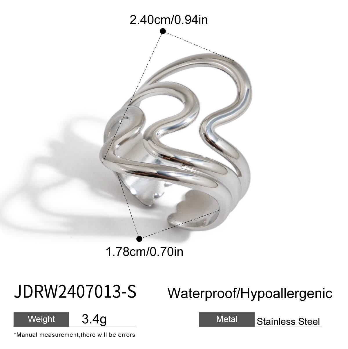 Sanvi Geometric Line Rings - JDRW2407013-S [OPSD6XZ9]